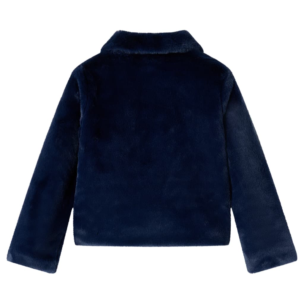 Vidaxl otroška jakna 128 Art Supply Navy Blue