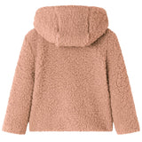Otroška jakna Vidaxl s kapuco 140 Teddy Artfificial Fur Light Cognak obarvana