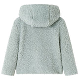 Giacca per bambini Vidaxl con orsacchiotto con cappuccio 92 veicoli artificiali menta verde