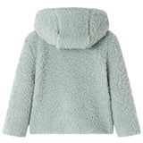 Giacca per bambini Vidaxl con orsacchiotto con cappuccio 140 veicoli artificiali menta verde