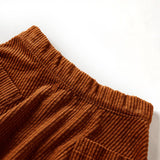 Gonna per bambini Vidaxl con sacchi di velluto a costola 116 Cognac Colored