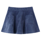 Vidaxl Children's skirt with bags of rib velvet 92 Navy blue