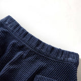 Vidaxl Children's skirt with bags of rib velvet 92 Navy blue