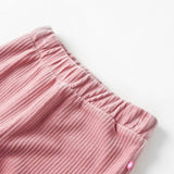 Vidaxl Kinderbroek 104 RIB žametno svetlo roza