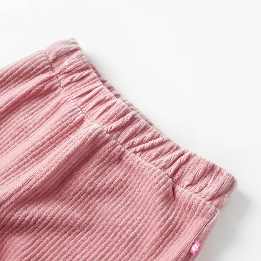 Vidaxl Kinderbroek 116 Rib velvet light pink