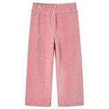 VidaXL Kinderbroek 128 Rib velvet light pink