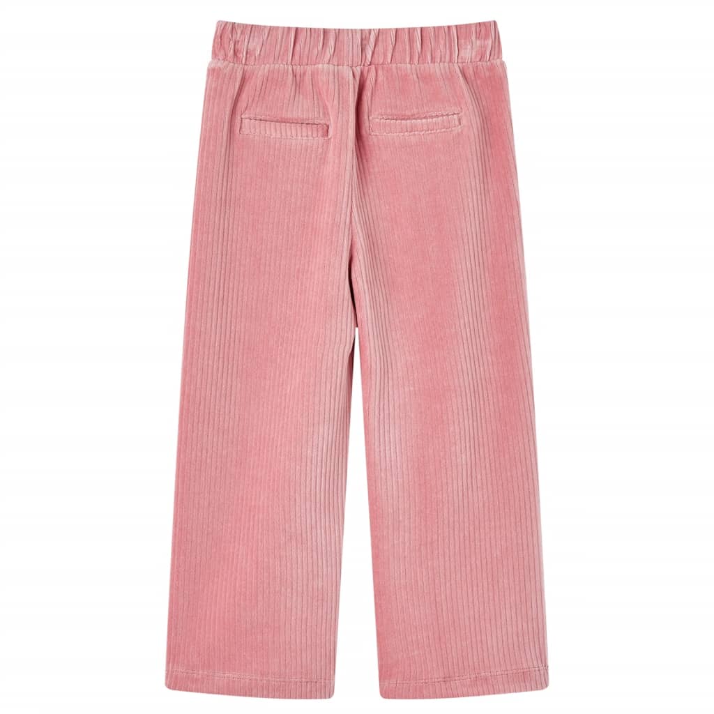 VidaXL Kinderbroek 128 Rib velvet light pink
