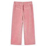 VidaXL Kinderbroek 128 Rib velvet light pink