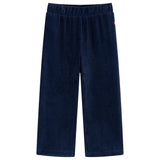 Vidaxl Kinderbroek 104 Rib velvet navy blue