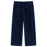Vidaxl Kinderbroek 116 Rib Velvet Navy Blue