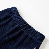 Vidaxl Kinderbroek 128 Rib velvet navy blue