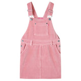 Vidaxl Children's garden dress 92 Rib velvet light pink