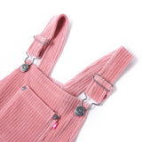 Vidaxl Children's garden dress 92 Rib velvet light pink