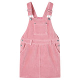 Vidaxl Children's garden dress 116 Rib velvet light pink