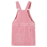 Vidaxl Children's garden dress 116 Rib velvet light pink