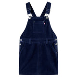 Vidaxl Children's garden dress 116 Rib velvet navy blue
