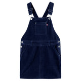 Vidaxl Children's garden dress 128 rib velvet navy blue