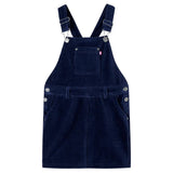 Vidaxl Children's garden dress 140 Rib velvet navy blue