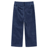 Vidaxl Kinderbroek 116 Rib Velvet Navy Blue