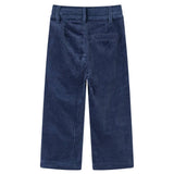 Vidaxl Kinderbroek 128 Rib velvet navy blue