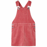 Vidaxl Children's garden dress 92 Rib velvet pink