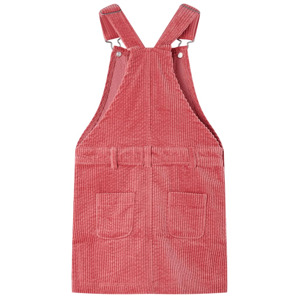 Vidaxl Children's garden dress 92 Rib velvet pink