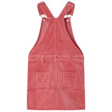Vidaxl Children's garden dress 92 Rib velvet pink