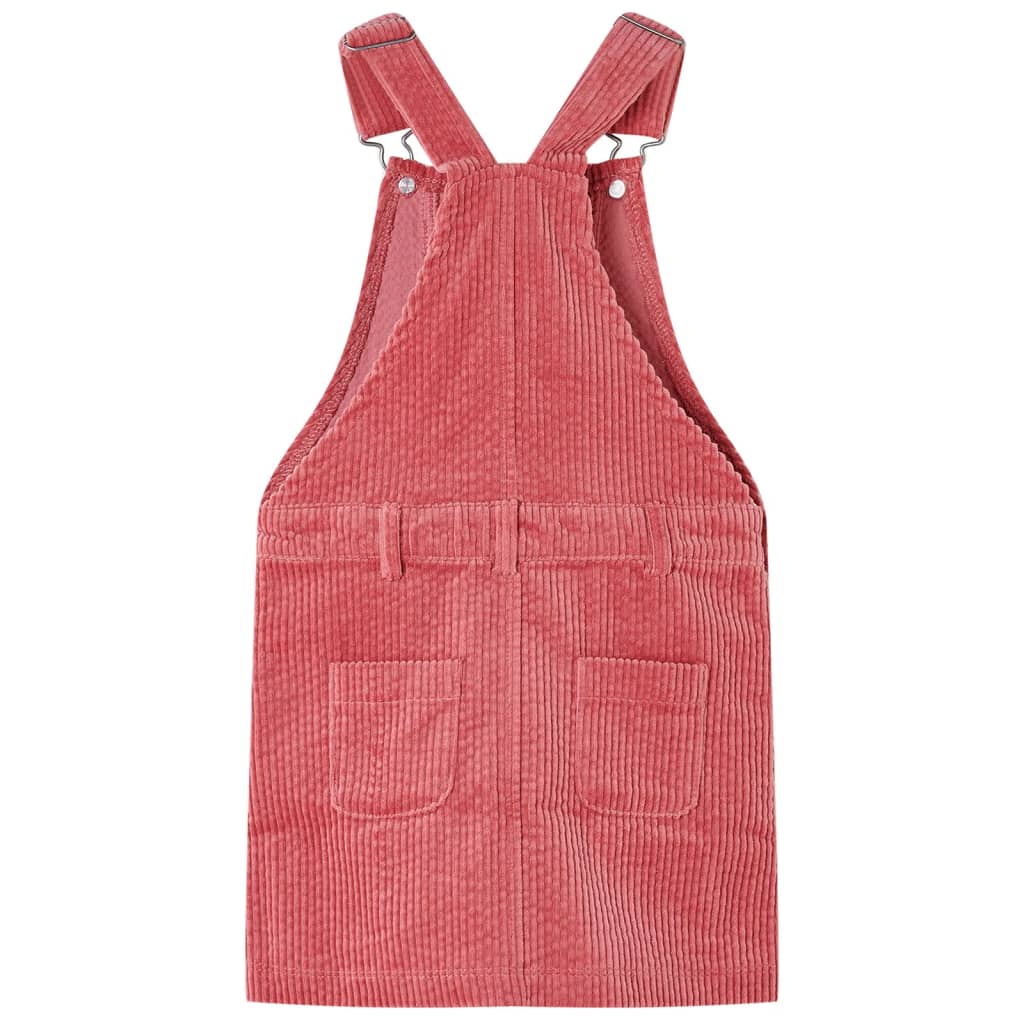 Vidaxl Children's garden dress 140 Rib velvet pink