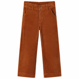 Vidaxl Kinderbroek 140 Rib velvet cognac colored
