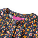 Vidaxl children's dress with long sleeves 92 navy blue