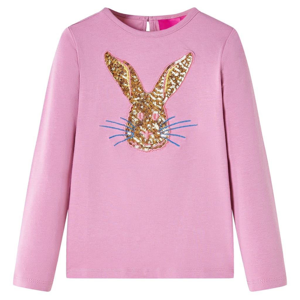 Vidaxl Children's shirt with long sleeves 92 rose brown