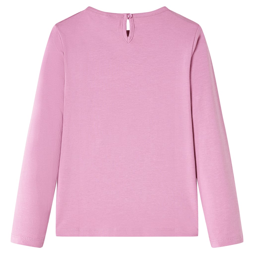 Dětská košile Vidaxl s dlouhými rukávy 104 Rose Brown