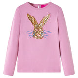Vidaxl Child's Shirt à manches longues 140 Rose Brown