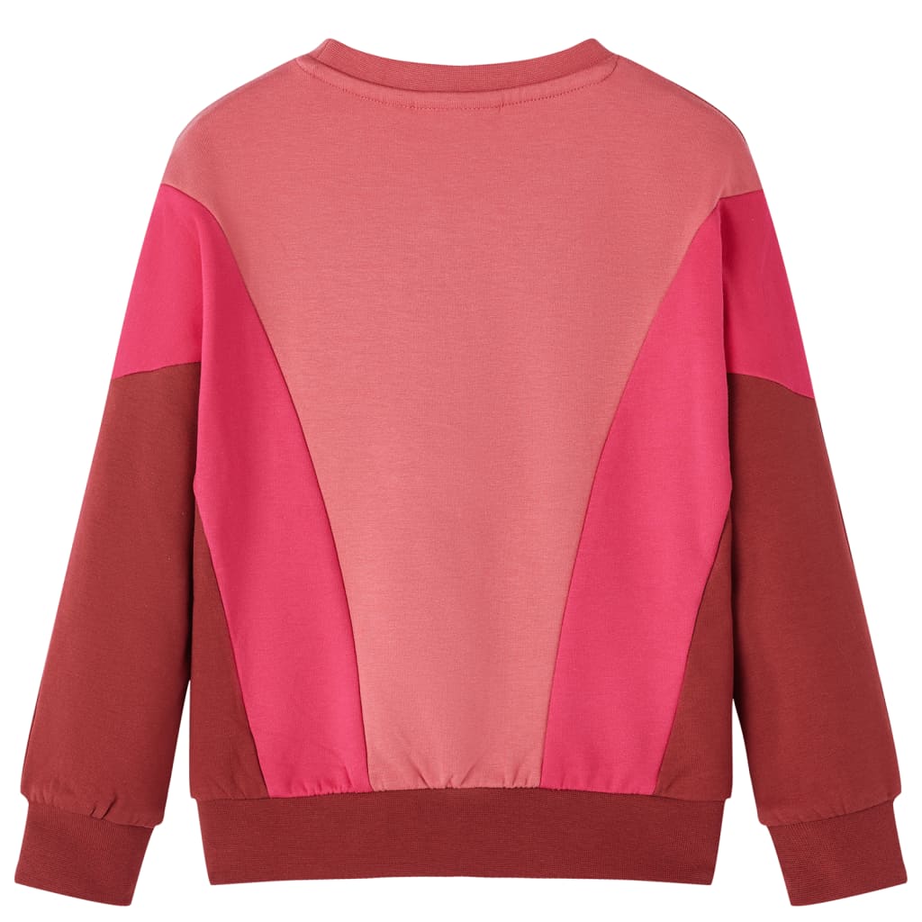 Vidaxl Children's sweater Color block 92 Pink and Hennakligent