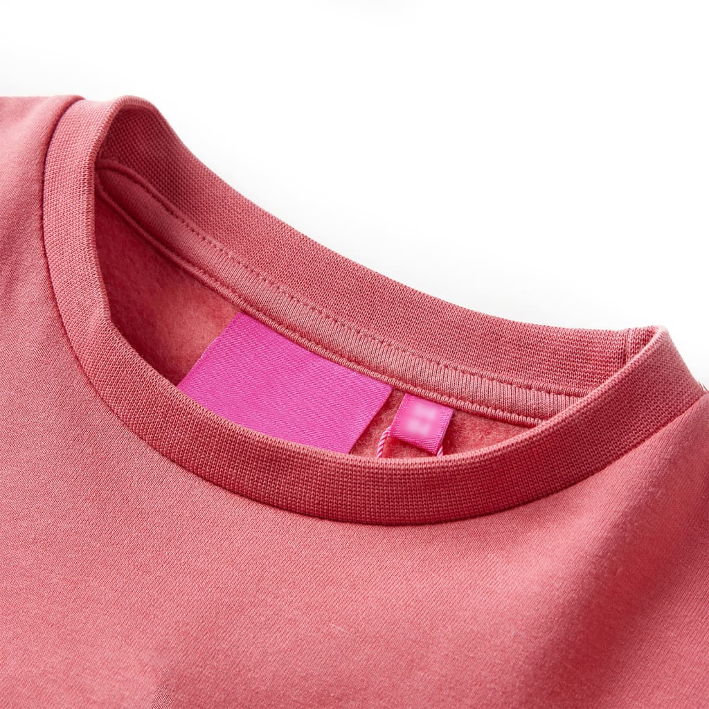 Vidaxl Children's sweater Color block 104 pink and henna bright