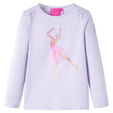 Vidaxl Children's shirt with long sleeves 104 Light lilac