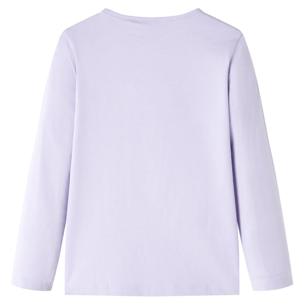 Vidaxl Children's shirt with long sleeves 128 Light lilac