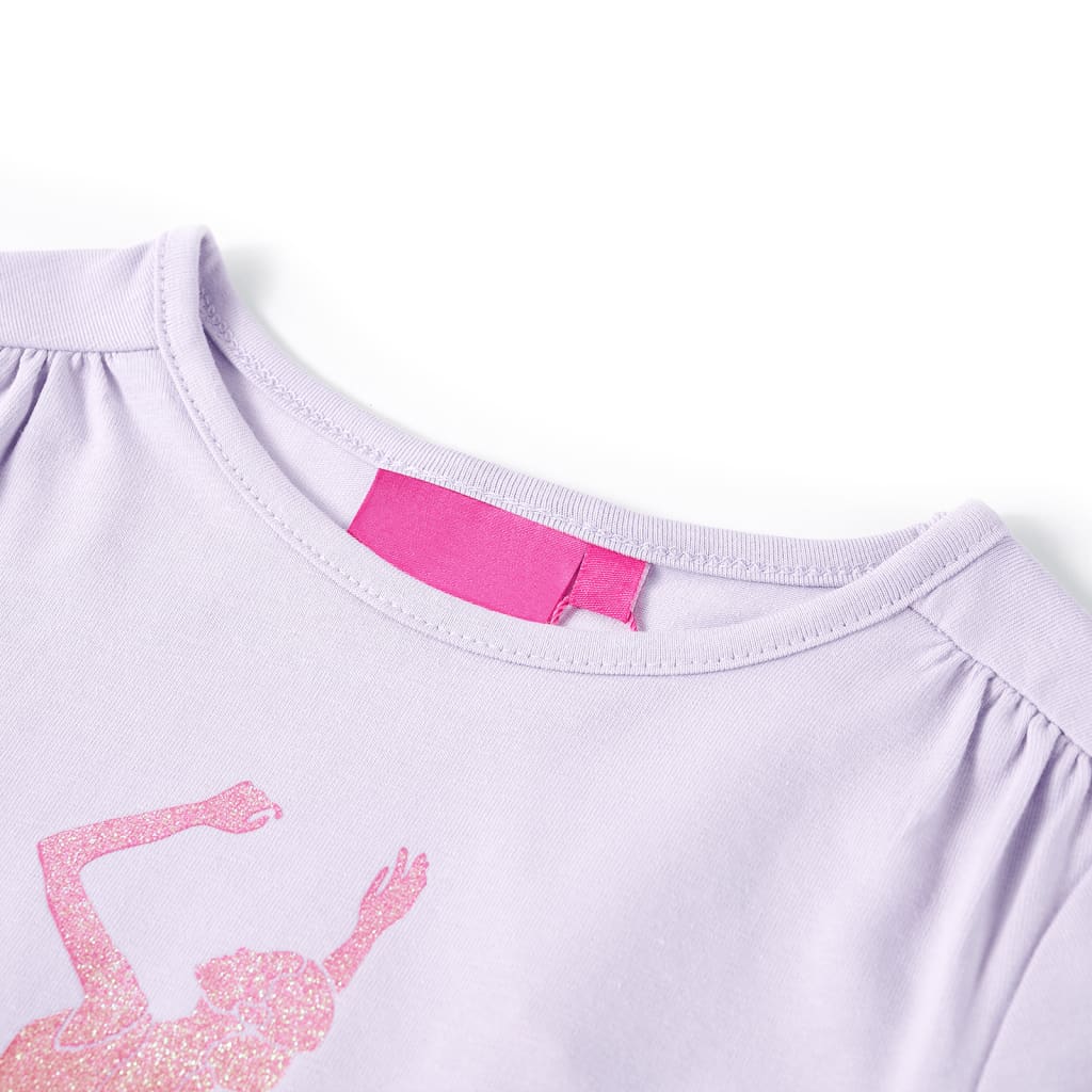 Vidaxl Børnestrøje med lange ærmer 140 Light Lilac