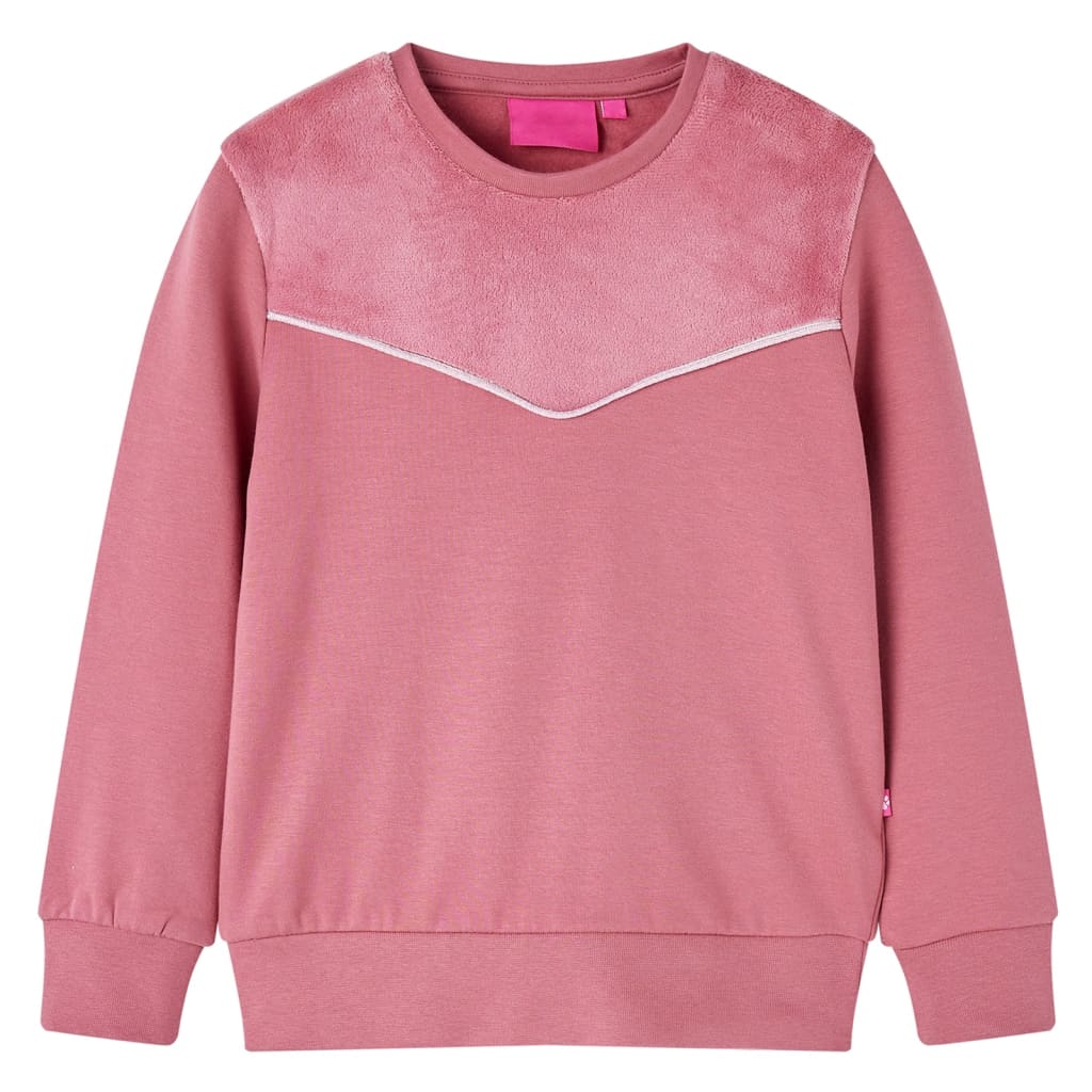 Vidaxl Children's sweater velvet patchwork 92 Raspberry color