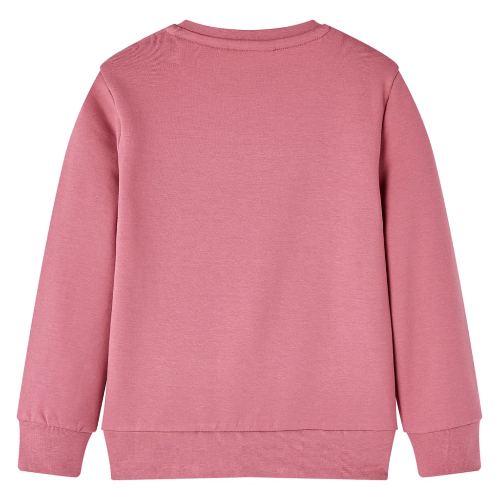 Vidaxl Children's sweater velvet patchwork 116 raspberry color