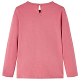 Vidaxl Children's shirt with long sleeves 116 Old pink