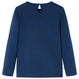 Dětská košile Vidaxl s dlouhými rukávy 92 Navy Blue