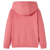 Dětský svetr Vidaxl s kapucí 140 Old Pink