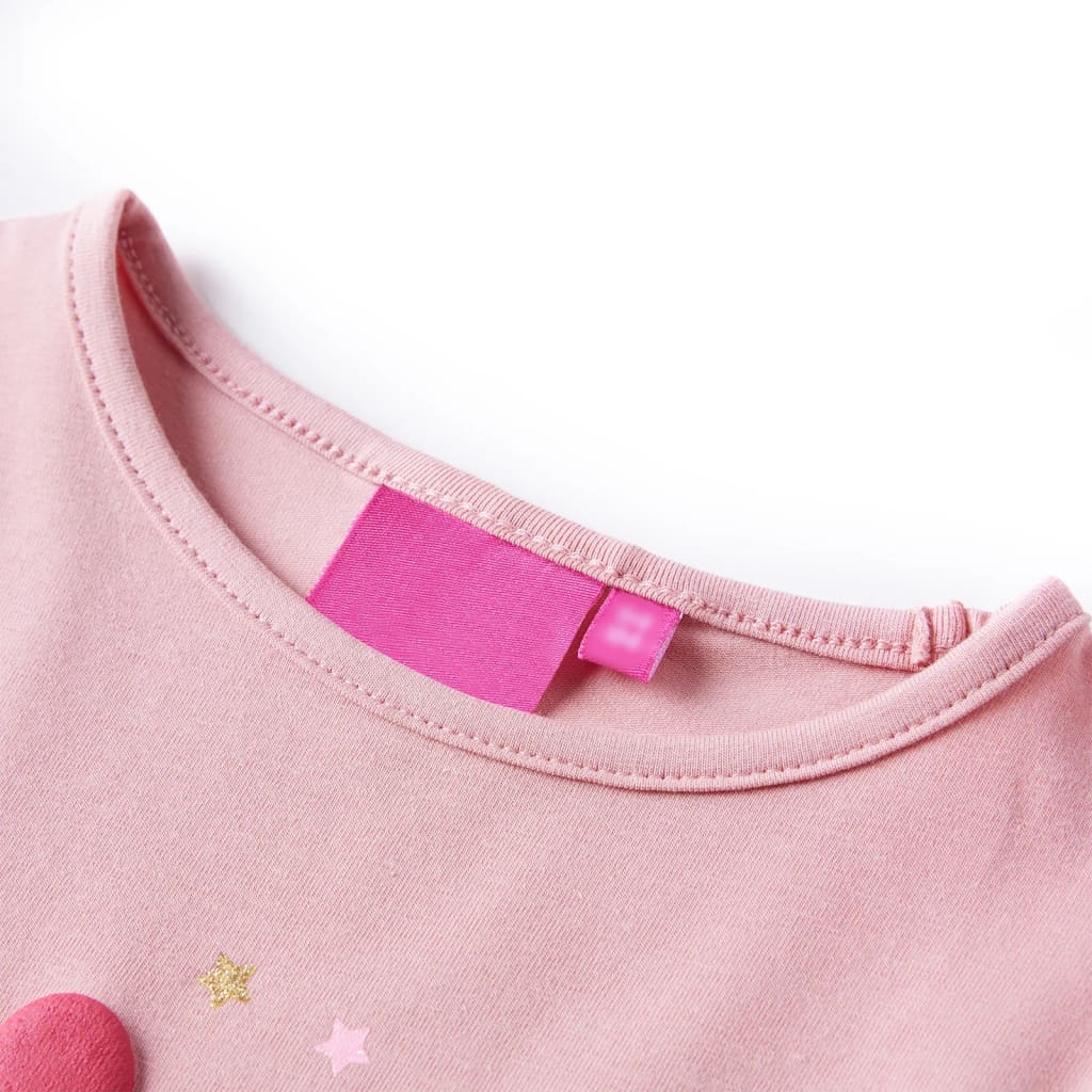 Vidaxl Children's shirt with long sleeves 116 light pink