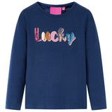 VidaXL children's shirt with long sleeves 92 Navy blue