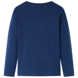 VidaXL children's shirt with long sleeves 92 Navy blue