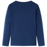 Vidaxl Kanner Shirt mat laangen Hülsen 128 Navine blo