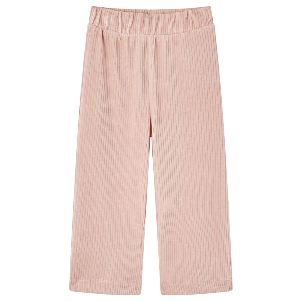 Vidaxl Kinderbroek 92 Rib Velvet jasnoróżowy