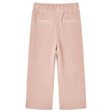 Vidaxl Kinderbroek 104 Rib Velvet jasnoróżowy