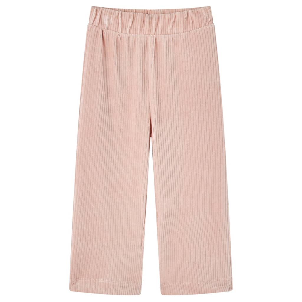 Vidaxl Kinderbroek 116 Ripp Velvet Liicht Pink